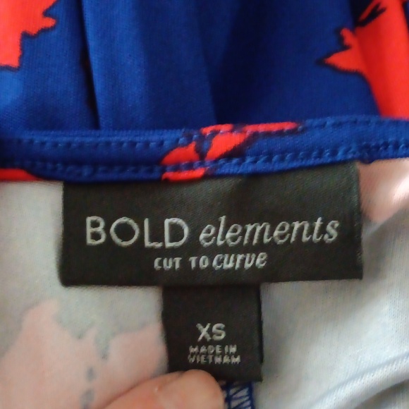Bokd Elements Red & Blue Cut- to-Curve Tank Dress ■ Size XS - Picture 9 of 10